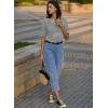 imageEVALESS Barrel Jeans for Women Trendy High Waisted Wide Leg Baggy Ankle Denim PantsLigh Blue
