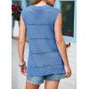 imageEVALESS Sexy Crochet Tank Top for Women Sweater Tank Tops 2025 Trendy Crewneck Sleeveless Summer Tops Hollow Out Knit ShirtsBeau Blue