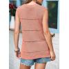 imageEVALESS Sexy Crochet Tank Top for Women Sweater Tank Tops 2025 Trendy Crewneck Sleeveless Summer Tops Hollow Out Knit ShirtsLight Pink