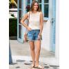 imageEVALESS Sweater Vest Women Cute Spring Summer Crewneck Knit Sleeveless Crochet TopsBeige