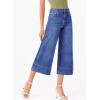 imageEVALESS Wide Leg Jeans for Women High Waisted Capri Pants Trendy Stretchy Straight Baggy Denim PantsAshleigh Blue