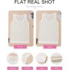 imageEVALESS Womens Tank Tops Summer Sleeveless Crewneck Ribbed Knit Striped Loose Fitted Blouses Basic Tees Cami ShirtsApricot Stripe