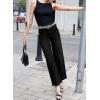 imageEVALESS Womens Wide Leg Jeans High Waisted Stretchy Loose Denim PantsBlack