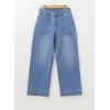 imageEVALESS Womens Wide Leg Jeans High Waisted Stretchy Loose Denim PantsLight Blue