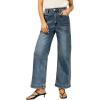 imageEVALESS Womens Wide Leg Jeans High Waisted Stretchy Loose Denim PantsPrussian Blue