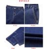 imageEVALESS Jeans for Women Wide Leg High Waisted Boyfriend Straight Leg Stretchy Cropped Denim Pants