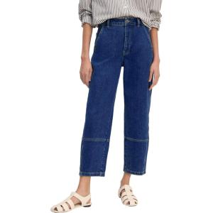 imageEVALESS Jeans for Women Wide Leg High Waisted Boyfriend Straight Leg Stretchy Cropped Denim Pants