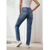 imageEVALESS Ripped Jeans for Women Plaid Patch Boyfriend Skinny Distressed Denim Jean Pants03 Sky Blue