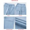 imageEVALESS Womens Baggy Barrel Jeans High Waisted Wide Leg Boyfriend Denim Ankle PantsBeau Blue