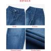 imageEVALESS Womens Baggy Barrel Jeans High Waisted Wide Leg Boyfriend Denim Ankle PantsNavy Blue