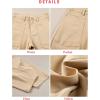 imageEVALESS Womens Baggy Barrel Jeans High Waisted Wide Leg Boyfriend Denim Ankle PantsParchment