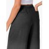 imageEVALESS Womens Baggy Wide Leg Pants Casual Drawstring Elastic Waisted Palazzo Harem Trousers with PocketsBlack