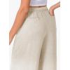 imageEVALESS Womens Baggy Wide Leg Pants Casual Drawstring Elastic Waisted Palazzo Harem Trousers with PocketsJet Stream