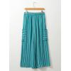 imageEVALESS Women Palazzo Pants Summer Casual Wide Leg High Waist Lounge Flowy Beach Striped Trousers Travel Vacation OutfitsBlue Stripe