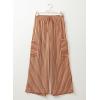 imageEVALESS Women Palazzo Pants Summer Casual Wide Leg High Waist Lounge Flowy Beach Striped Trousers Travel Vacation OutfitsYellow Stripe