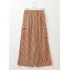 imageEVALESS Women Palazzo Pants Summer Casual Wide Leg High Waist Lounge Flowy Beach Striped Trousers Travel Vacation OutfitsYellow Stripe