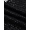 imageEVALESS Women Sequin Pants Sparkly Glitter High Waisted Wide Leg Flare Trousers Bell Bottom Night Out ClubwearBlack