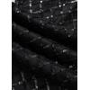 imageEVALESS Women Sequin Pants Sparkly Glitter High Waisted Wide Leg Flare Trousers Bell Bottom Night Out ClubwearBlack Stripe