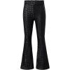 imageEVALESS Women Sequin Pants Sparkly Glitter High Waisted Wide Leg Flare Trousers Bell Bottom Night Out ClubwearBlack Stripe