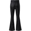 imageEVALESS Women Sequin Pants Sparkly Glitter High Waisted Wide Leg Flare Trousers Bell Bottom Night Out ClubwearBlack Stripe