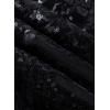imageEVALESS Women Sequin Pants Sparkly Glitter High Waisted Wide Leg Flare Trousers Bell Bottom Night Out ClubwearBlackblack