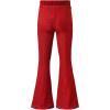 imageEVALESS Women Sequin Pants Sparkly Glitter High Waisted Wide Leg Flare Trousers Bell Bottom Night Out ClubwearFiery Red