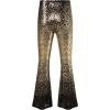 imageEVALESS Women Sequin Pants Sparkly Glitter High Waisted Wide Leg Flare Trousers Bell Bottom Night Out ClubwearGradient Gold Black