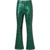 imageEVALESS Women Sequin Pants Sparkly Glitter High Waisted Wide Leg Flare Trousers Bell Bottom Night Out ClubwearGreen