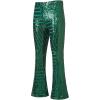 imageEVALESS Women Sequin Pants Sparkly Glitter High Waisted Wide Leg Flare Trousers Bell Bottom Night Out ClubwearGreen