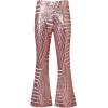 imageEVALESS Women Sequin Pants Sparkly Glitter High Waisted Wide Leg Flare Trousers Bell Bottom Night Out ClubwearPink