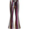 imageEVALESS Women Sequin Pants Sparkly Glitter High Waisted Wide Leg Flare Trousers Bell Bottom Night Out ClubwearRose Red