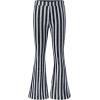 imageEVALESS Women Sequin Pants Sparkly Glitter High Waisted Wide Leg Flare Trousers Bell Bottom Night Out ClubwearWhite Stripe