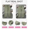imageEVALESS Womens 2025 Summer Casual Pants Drawstring Elastic High Waisted Work Trousers Joggers Trendy Harem Pants with PocketsB Green01