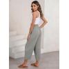 imageEVALESS Womens Summer High Waisted Baggy Pants Casual Ankle Length Trouser Slacks with PocketsMedium Grey