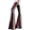 imageEVALESS Women Sequin Pants Sparkly Glitter High Waisted Wide Leg Flare Trousers Bell Bottom Night Out ClubwearRose Red