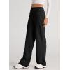 imageEVALESS Womens Spring 2025 Dress Pants High Waist Straight Leg Pants Button Down Bottoms Work Pants Trousers with Pockets1 Black