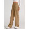 imageEVALESS Womens Spring 2025 Dress Pants High Waist Straight Leg Pants Button Down Bottoms Work Pants Trousers with PocketsC Khaki