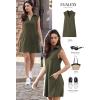 imageEVALESS Summer Spring Dresses for Women 2025 Golf Tennis Dresses V Neck Dress Sleeveless Workout A Line Dresses Mini DressesGray