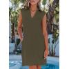 imageEVALESS Summer Spring Dresses for Women 2025 Golf Tennis Dresses V Neck Dress Sleeveless Workout A Line Dresses Mini DressesGreen