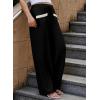imageEVALESS Womens Palazzo Pants Summer Casual Flowy Wide Leg 2025 Lounge Trousers Beach Travel Vacation OutfitsBlack