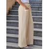 imageEVALESS Womens Palazzo Pants Summer Casual Flowy Wide Leg 2025 Lounge Trousers Beach Travel Vacation OutfitsJet Stream