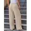 imageEVALESS Womens Palazzo Pants Summer Casual Flowy Wide Leg 2025 Lounge Trousers Beach Travel Vacation OutfitsJet Stream