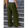 imageEVALESS Womens Palazzo Pants Summer Casual Flowy Wide Leg 2025 Lounge Trousers Beach Travel Vacation OutfitsJungle Green