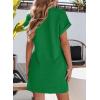 imageEVALESS Womens Summer Dresses Fashion 2025 Short Sleeve Spring Mini Dress Casual Beach Vacation Clothes DressesZ New Green