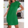 imageEVALESS Womens Summer Dresses Fashion 2025 Short Sleeve Spring Mini Dress Casual Beach Vacation Clothes DressesZ New Green