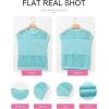 imageEVALESS Womens Tops Casual Summer Cap Short Sleeve Crochet Hollow Out Knit Sweater Vest Pullover TShirts Beach CoverupLight Blue