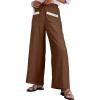imageEVALESS Womens Palazzo Pants Summer Casual Flowy Wide Leg 2025 Lounge Trousers Beach Travel Vacation OutfitsDesert Palm