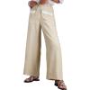 imageEVALESS Womens Palazzo Pants Summer Casual Flowy Wide Leg 2025 Lounge Trousers Beach Travel Vacation OutfitsJet Stream