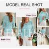 imageEVALESS Womens Crochet Hollow Out Knit Tops Half Sleeve Spring Summer Sweaters Beach Cover Ups for Women Trendy 2025Beau Blue