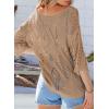 imageEVALESS Womens Crochet Hollow Out Knit Tops Half Sleeve Spring Summer Sweaters Beach Cover Ups for Women Trendy 2025Khaki